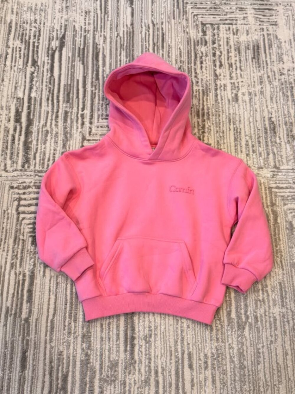 New Comfrt girls xs (size 5/6) pink sweatshirt hoodie